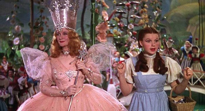 Judy Garland and Billie Burke in The Wizard of Oz (1939)