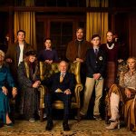 Jamie Lee Curtis, Don Johnson, Toni Collette, Christopher Plummer, K Callan, Chris Evans, Michael Shannon, Riki Lindhome, Ana de Armas, Jaeden Martell, and Katherine Langford in Knives Out (2019)