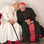 Anthony Hopkins and Johnathan Pryce in The Two Popes (2019)