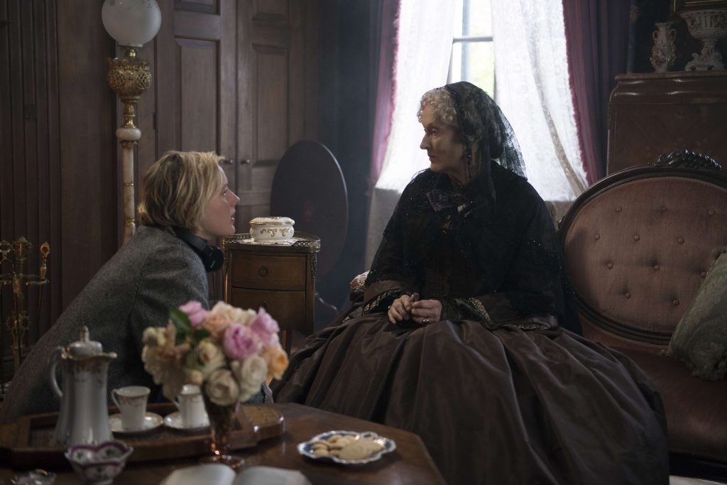 Meryl Streep (Finalized) BTS: Director/Writer Greta Gerwig and Meryl Streep on the set of Columbia Pictures' LITTLE WOMEN.