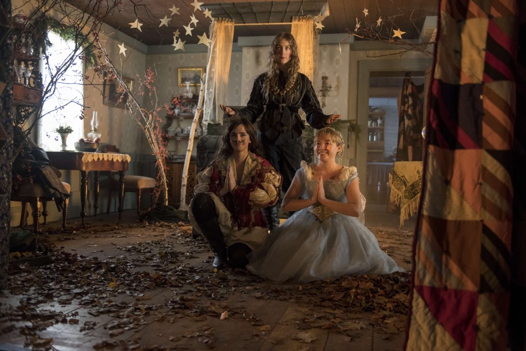 Saoirse Ronan (Finalized);Emma Watson (Finalized);Florence Pugh (Finalized) Saoirse Ronan, Florence Pugh, and Emma Watson in Columbia Pictures’ LITTLE WOMEN.