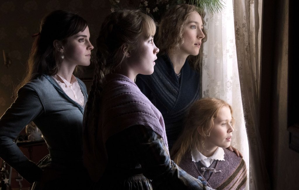 Little Women Emma Watson, Saoirse Ronan, Eliza Scanlen and Florence Pugh in Columbia Pictures’ LITTLE WOMEN.