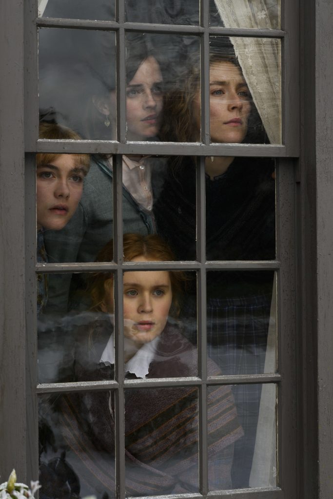 Little Women Amy March (Florence Pugh) Meg March (Emma Watson) Beth March (Eliza Scanlen) Jo March (Saoirse Ronan) in Greta Gerwig’s LITTLE WOMEN