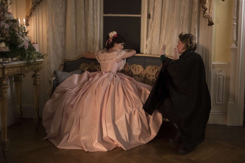 Emma Watson (Finalized) BTS: Emma Watson and Director/Writer Greta Gerwig on the set of Columbia Pictures' LITTLE WOMEN."