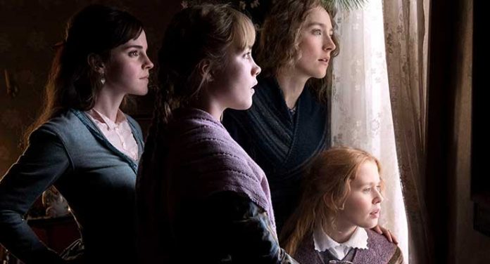 Emma Watson, Saoirse Ronan, Eliza Scanlen and Florence Pugh in Columbia Pictures’ LITTLE WOMEN. Photo credit: Wilson Webb; © 2019 CTMG, Inc. All Rights Reserved.