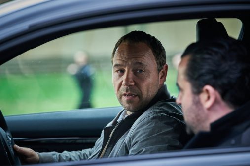 CODE 404 -- Episode 101 -- Pictured: (l-r) Stephen Graham as DI Roy Carver, Daniel Mays as DI John Major -- (Photo by: Andrea Southam/Sky UK Limited/Peacock)