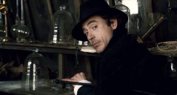 ROBERT DOWNEY JR. as Sherlock Holmes in Warner Bros. Pictures and Village Roadshow Pictures action-adventure mystery Sherlock Holmes, distributed by Warner Bros. Pictures.