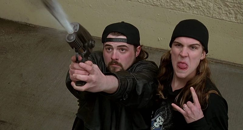 Jason Mewes and Kevin Smith in Mallrats (1995)