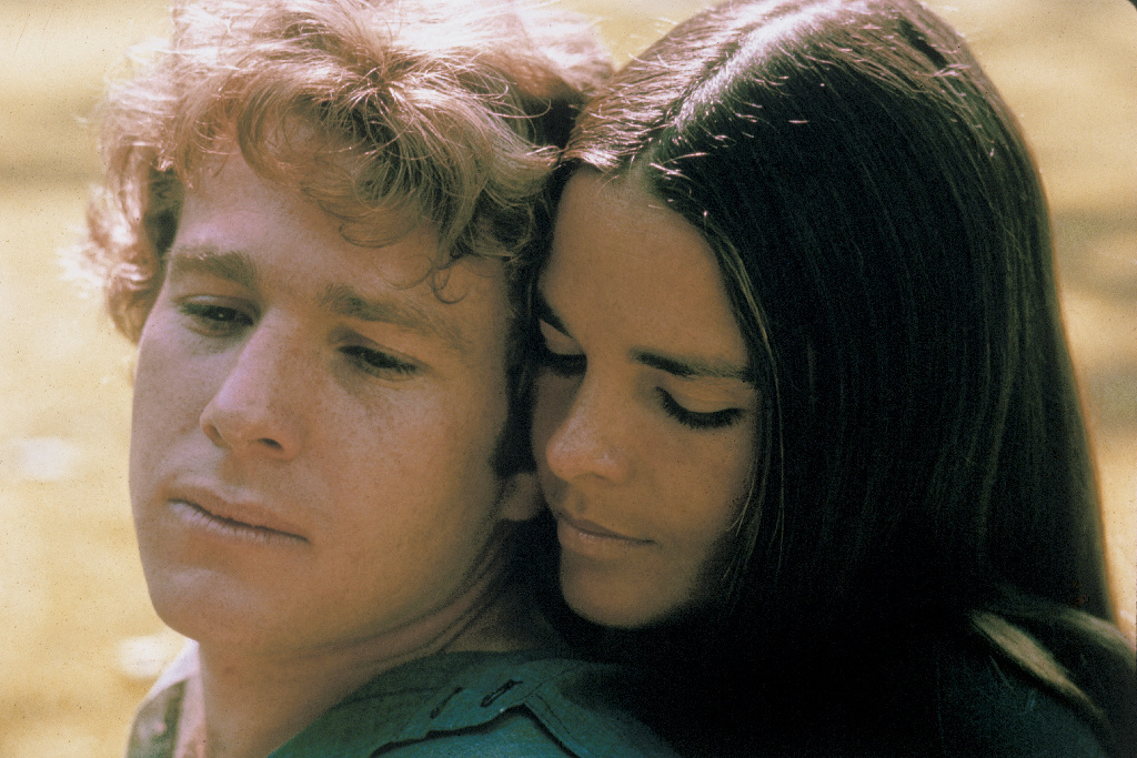 Ryan O'Neal and Ali MacGraw in Love Story (1970)