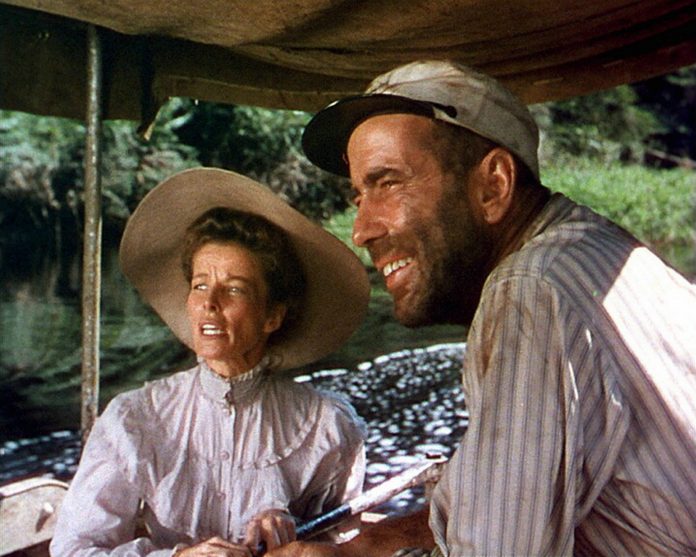 Humphrey Bogart and Katharine Hepburn in The African Queen (1951)