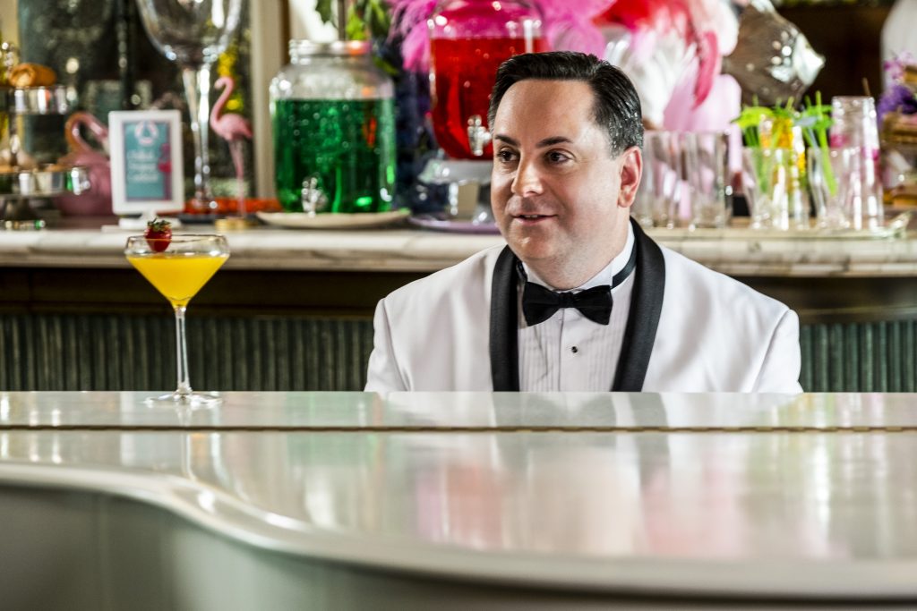 Mark Jonathan Davis as Richard Cheese in Barb and Star Go to Vista Del Mar. Photo Credit: Cate Cameron