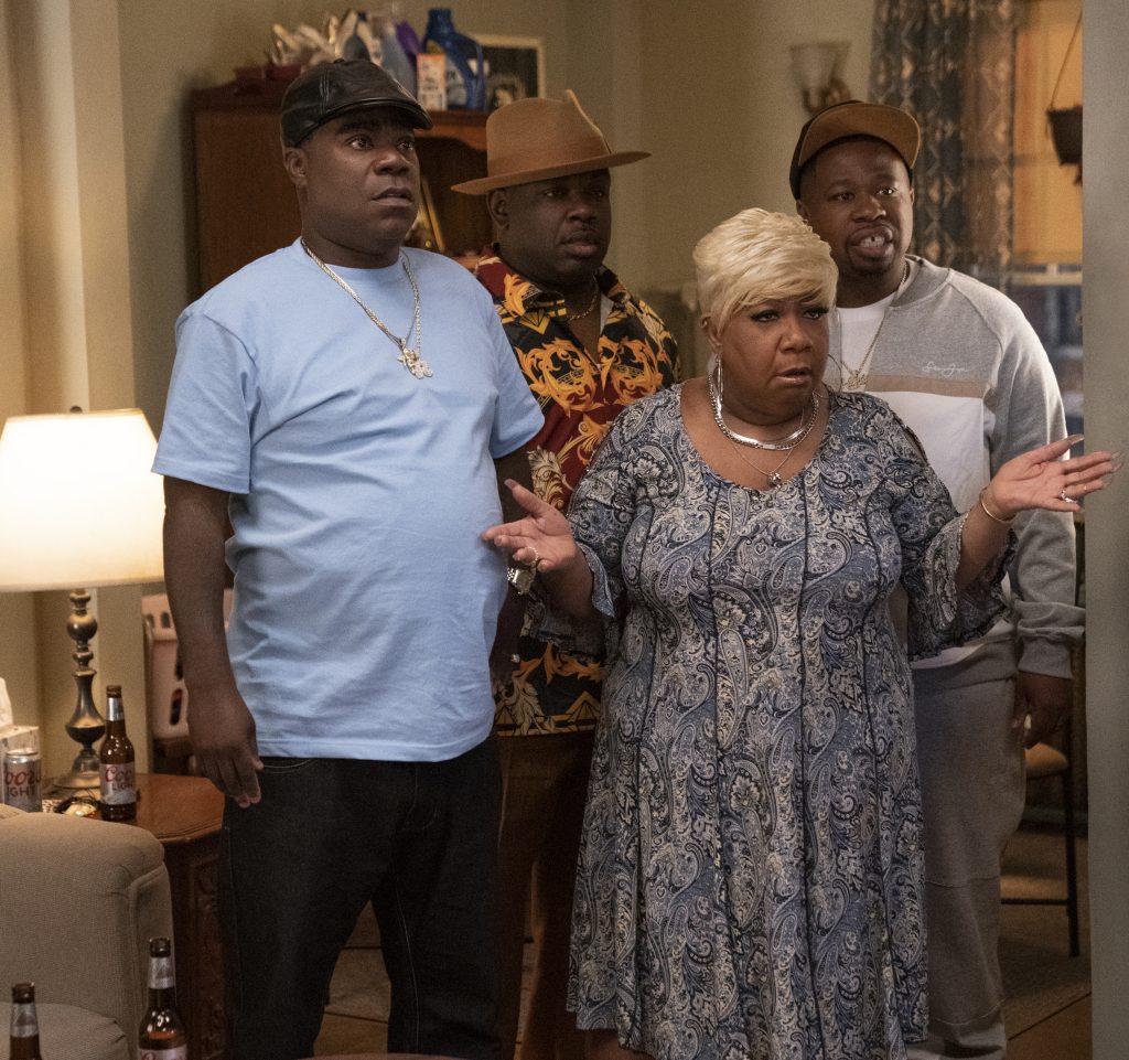 Tracy Morgan, Rodney Perry and Lunell Campbell star in COMING 2 AMERICA Photo: Quantrell D. Colbert © 2020 Paramount Pictures