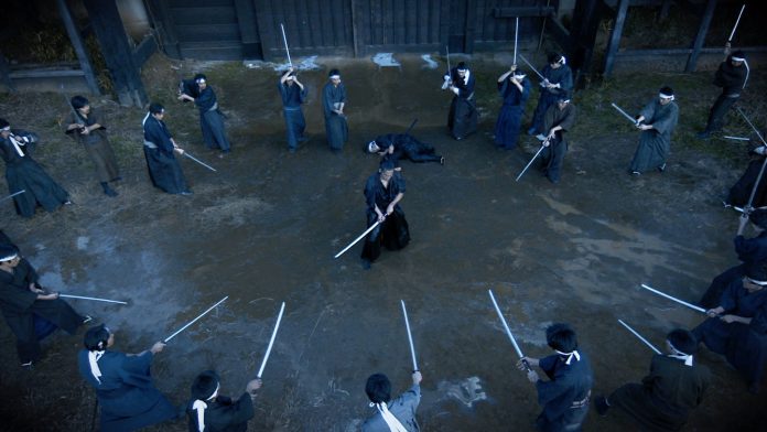 Tak Sakaguchi in CRAZY SAMURAI MUSASHI (2020); Well Go USA