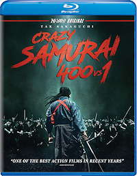 Crazy Samurai 400 vs 1 Blu-ray Cover Art (Well Go USA)