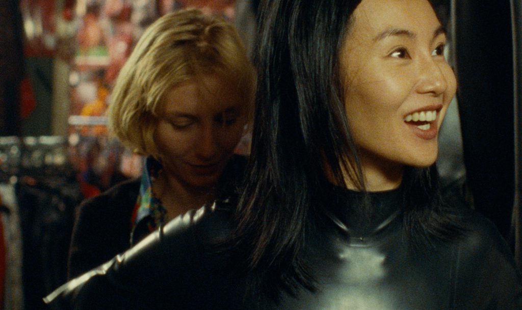 Maggie Cheung and Nathalie Richard in Irma Vep (1996). Screen grab courtesy of the Criterion Collection