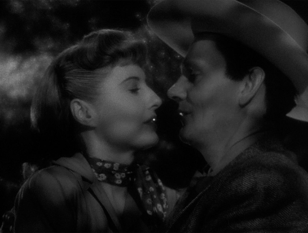 Barbara Stanwyck and Wendell Corey in The Furies (1950). Screen grab courtesy of the Criterion Collection.