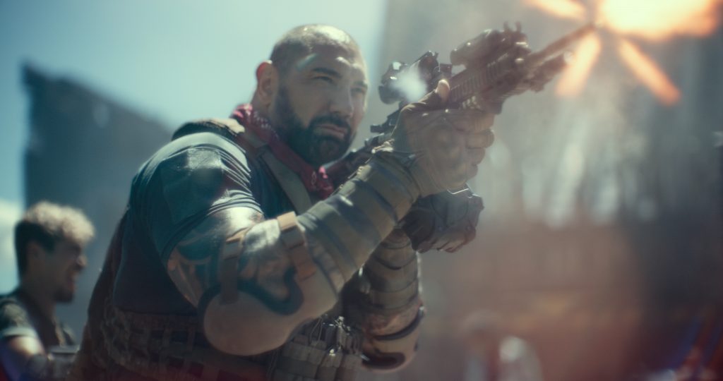 ARMY OF THE DEAD (Pictured) DAVE BAUTISTA as SCOTT WARD in ARMY OF THE DEAD. Cr. NETFLIX © 2021