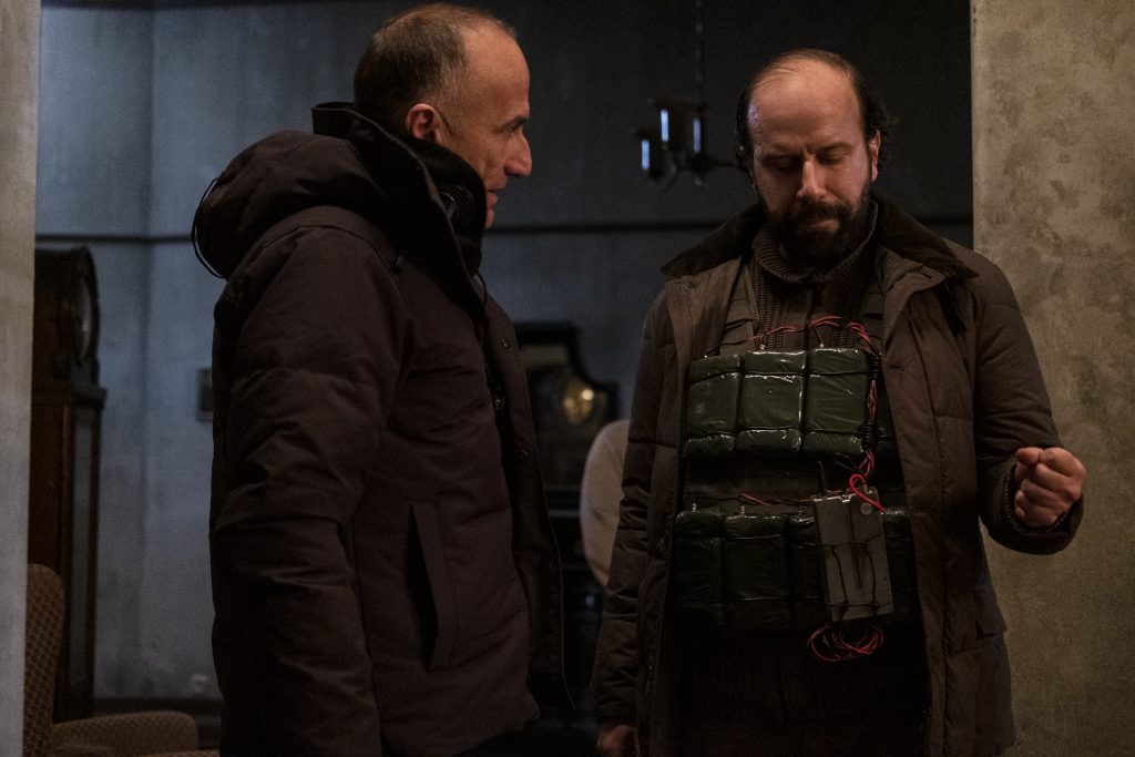 Director Stefano Sollima with Brett Gelman on the set off WITHOUT REMORSE Photo: Nadja Klier © 2020 Paramount Pictures