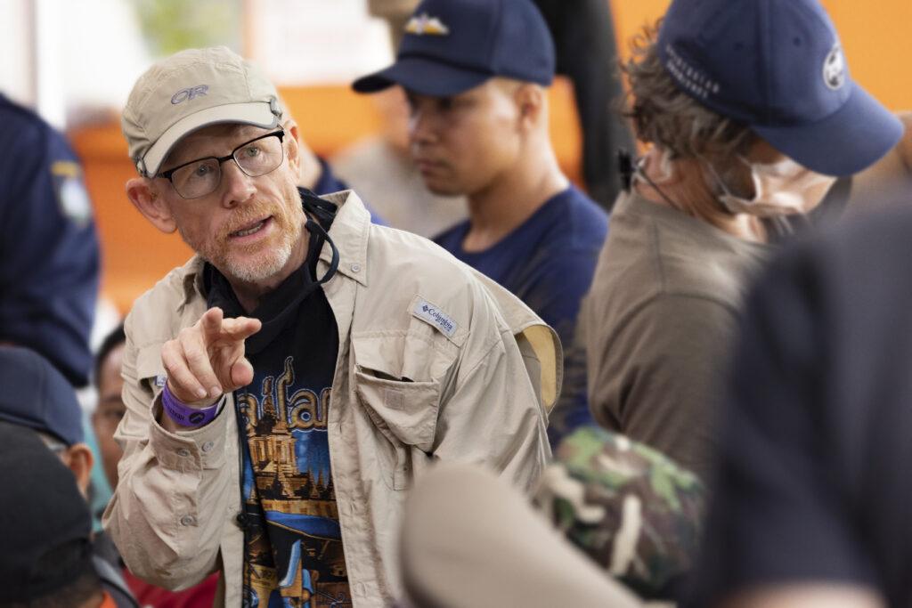 Director Ron Howard on the set of THIRTEEN LIVES, a Metro Goldwyn Mayer Pictures film. Credit: Vince Valitutti / Metro Goldwyn Mayer Pictures © 2022 Metro-Goldwyn-Mayer Pictures Inc. All Rights Reserved.