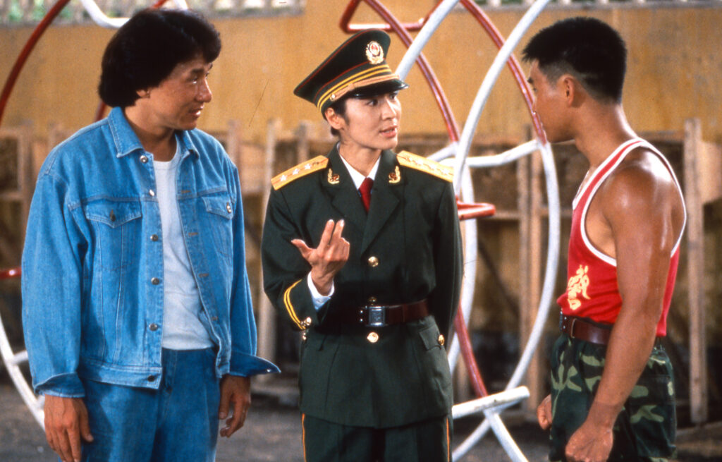 Jackie Chan and Michelle Yeoh in Police Story 3: Supercop (1992)