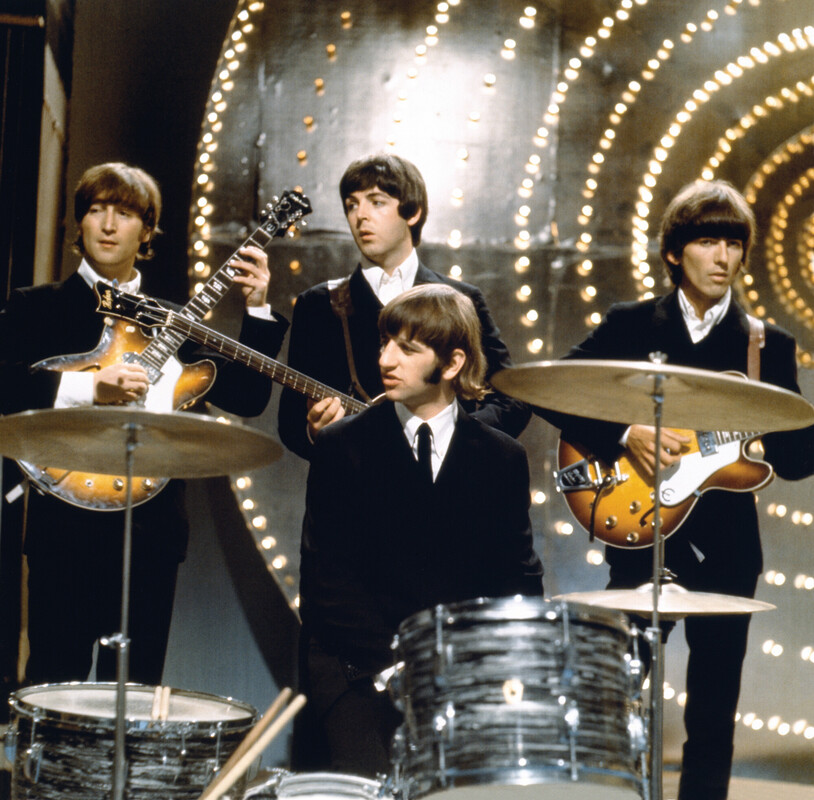 The Beatles performing Paperback Writer on “Top of The Pops”. 16 June 1966