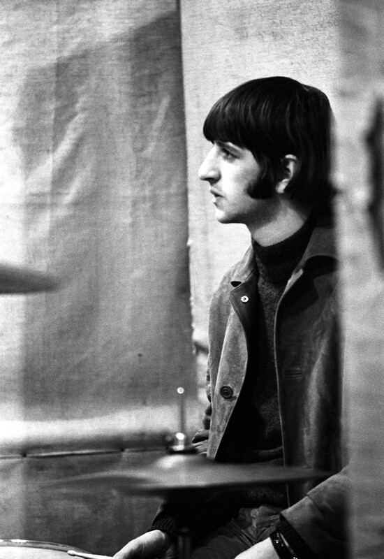 Ringo Starr in Abbey Road Studios during recording of the Revolver album. 1966. © Apple Corps Ltd.