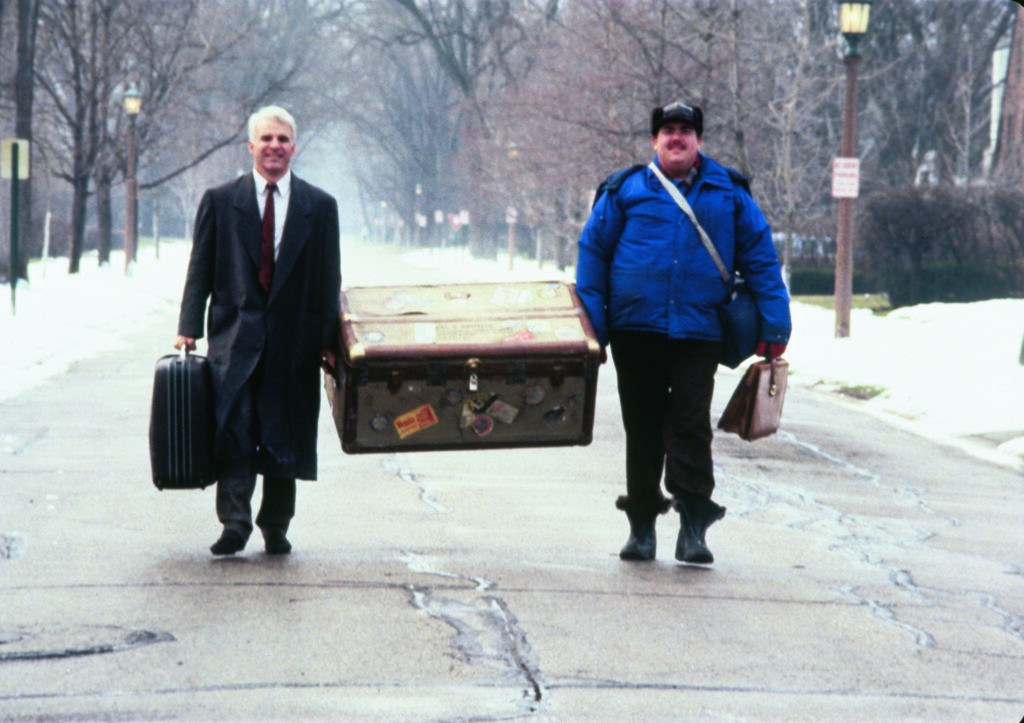 Steve Martin and John Candy in Planes, Trains, and Automobiles (1987)