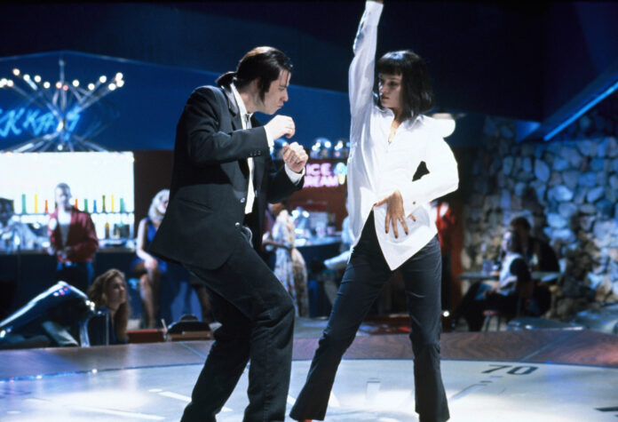 John Travolta and Uma Thurman in Pulp Fiction (1994)