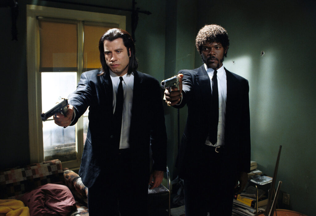 Samuel L. Jackson and John Travolta in Pulp Fiction (1994)