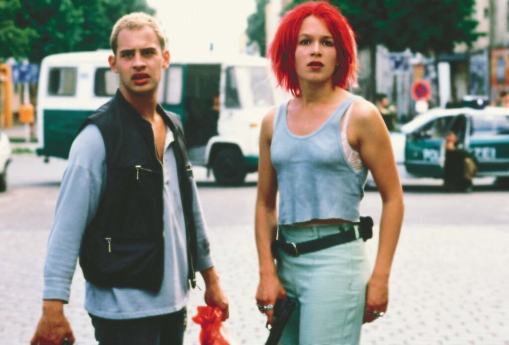 Moritz Bleibtreu and Franka Potente in Run Lola Run (1998)