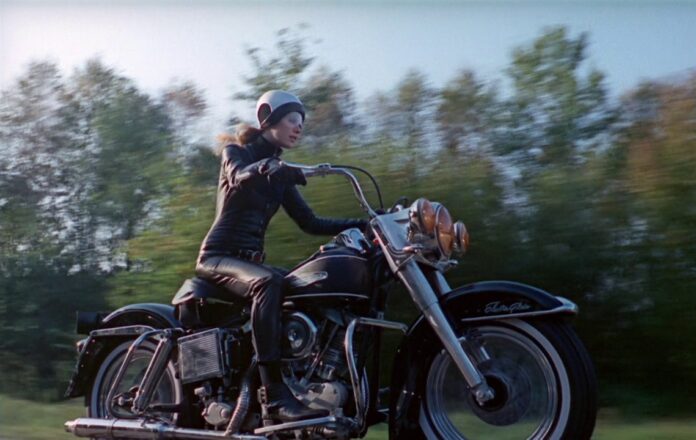 Marianne Faithfull in The Girl on a Motorcycle (1968)