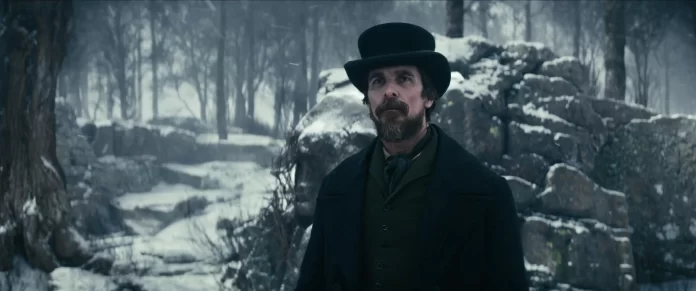 The Pale Blue Eye. Christian Bale as Augustus Landor in The Pale Blue Eye. Cr. Scott Garfield/Netflix © 2022