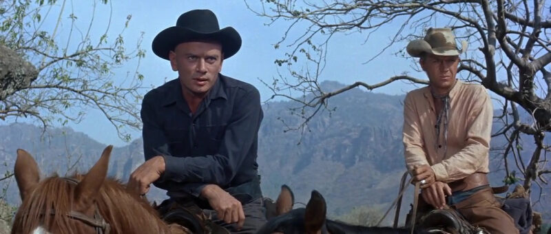 Steve McQueen and Yul Brynner in The Magnificent Seven (1960)