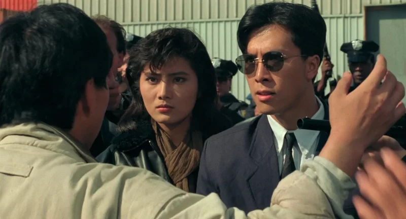 Cynthia Khan and Donnie Yen in In the Line of Duty IV (1989)