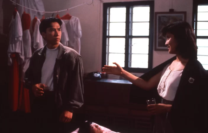 Cynthia Khan and Donnie Yen in In the Line of Duty IV (1989)
