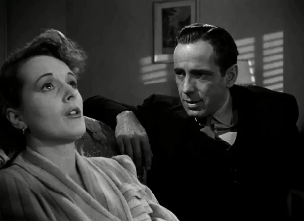 Humphrey Bogart and Mary Astor in The Maltese Falcon (1941)