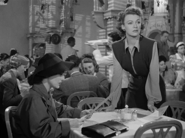 Joan Crawford and Eve Arden in Mildred Pierce (1945)