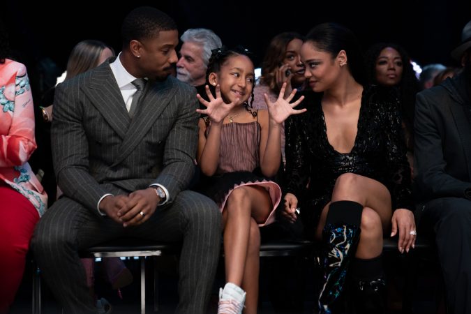 (l-r.) Michael B. Jordan stars as Adonis Creed, Mila Kent as Amara and Tessa Thompson as Bianca in

CREED III 

A Metro Goldwyn Mayer Pictures film

Photo credit: Eli Ade

© 2023 Metro-Goldwyn-Mayer Pictures Inc. All Rights Reserved

CREED is a trademark of Metro-Goldwyn-Mayer Studios Inc. All Rights Reserved.