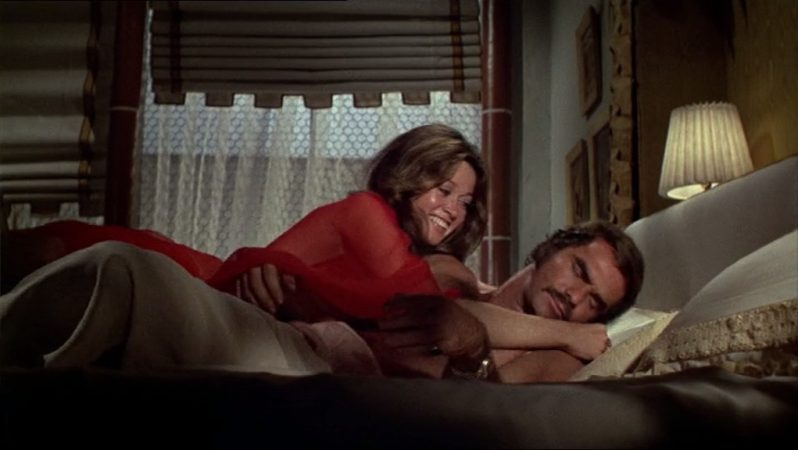 Burt Reynolds and Anitra Ford in The Longest Yard (1974)