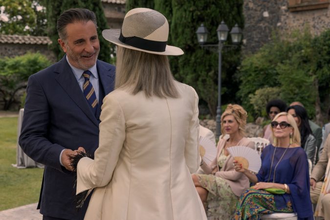Andy Garcia stars as Mitchell and Diane Keaton as Diane in BOOK CLUB: THE NEXT CHAPTER, a Focus Features release.

Credit: Fabio Zayed / © 2023 FIFTH SEASON, LLC