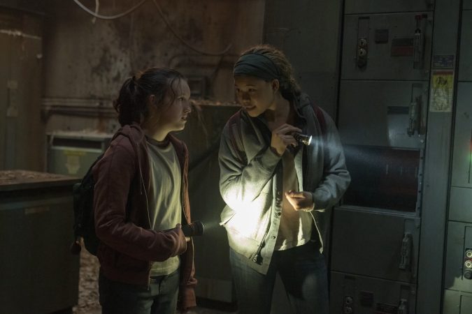 Storm Reid and Bella Ramsey in Left Behind (2023)