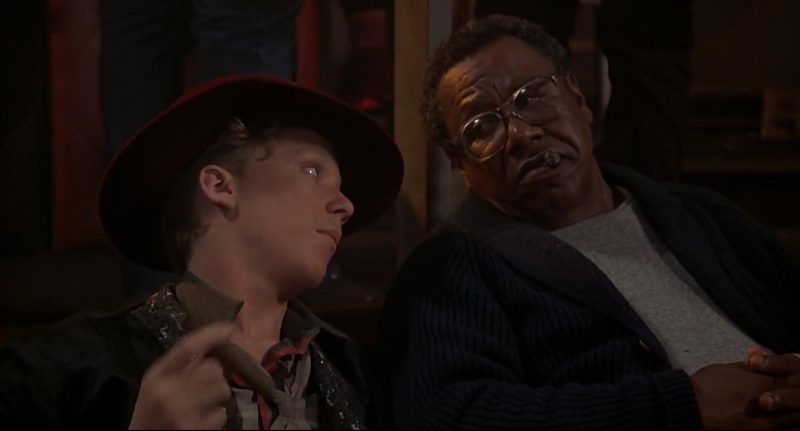 Anthony Michael Hall and Chino 'Fats' Williams in Weird Science (1985)