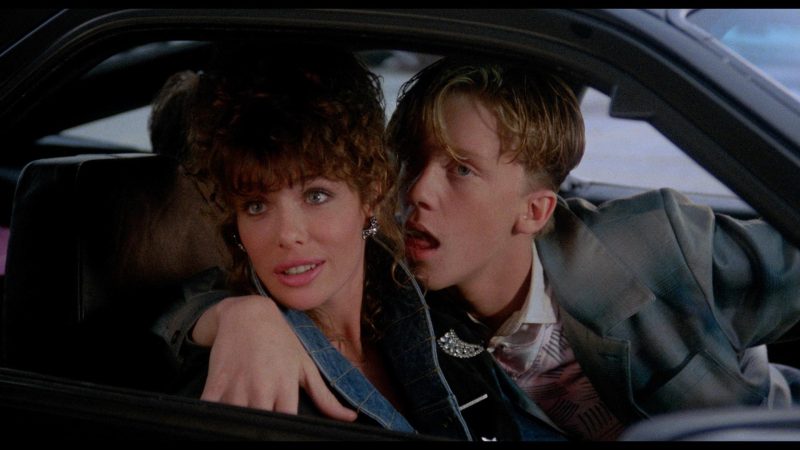 Anthony Michael Hall and Kelly LeBrock in Weird Science (1985)