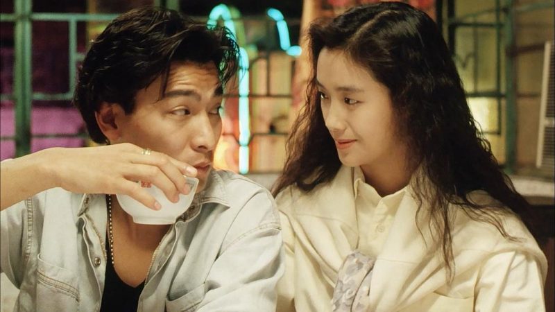 Andy Lau and Wu Chien-lien in A Moment of Romance (1990)