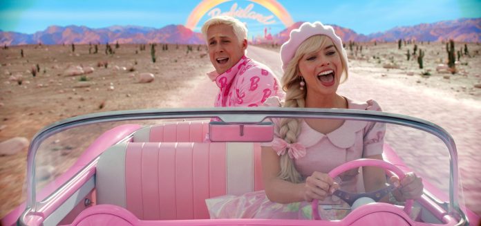 Margot Robbie and Ryan Gosling in Barbie (2023)