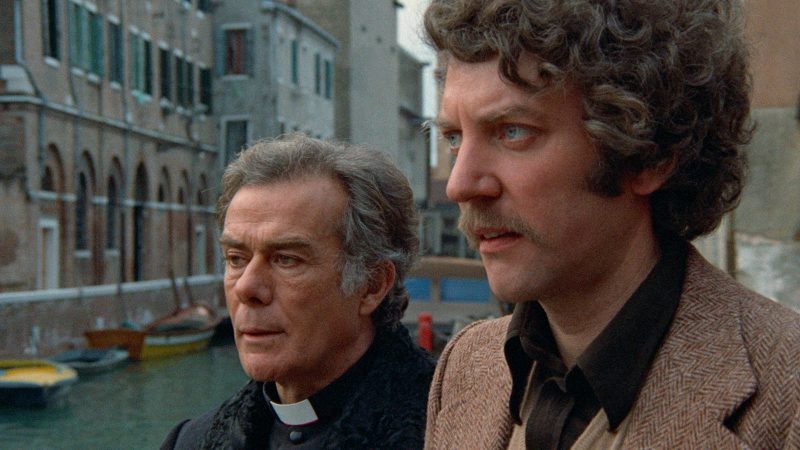 Massimo Serato and Donald Sutherland in Don't Look Now (1973). Screen grab courtesy of The Criterion Collection.