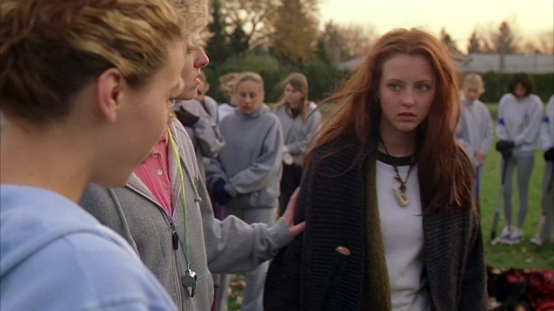 Wendii Fulford, Danielle Hampton, and Katharine Isabelle in Ginger Snaps (2000)