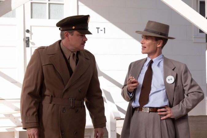 Matt Damon and Cillian Murphy in Oppenheimer (2023)