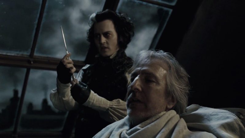 Johnny Depp and Alan Rickman in Sweeney Todd: The Demon Barber of Fleet Street (2007)