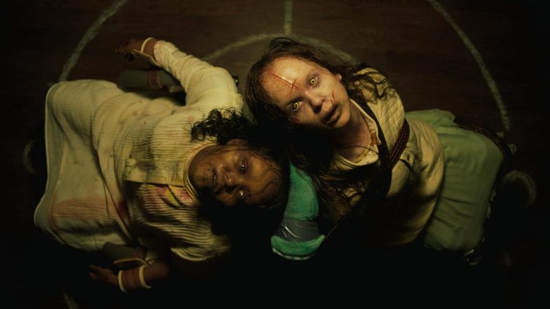 Olivia O'Neill and Lidya Jewett in The Exorcist: Believer (2023)